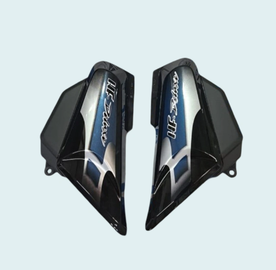 SIDE PANEL FIT FOR HF DLX BS6 BLACK (BLUE)