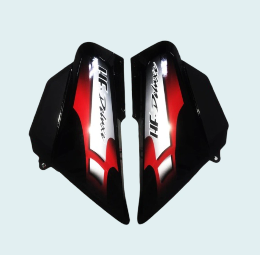 SIDE PANEL FIT FOR HF DLX BS6 BLACK (RED)