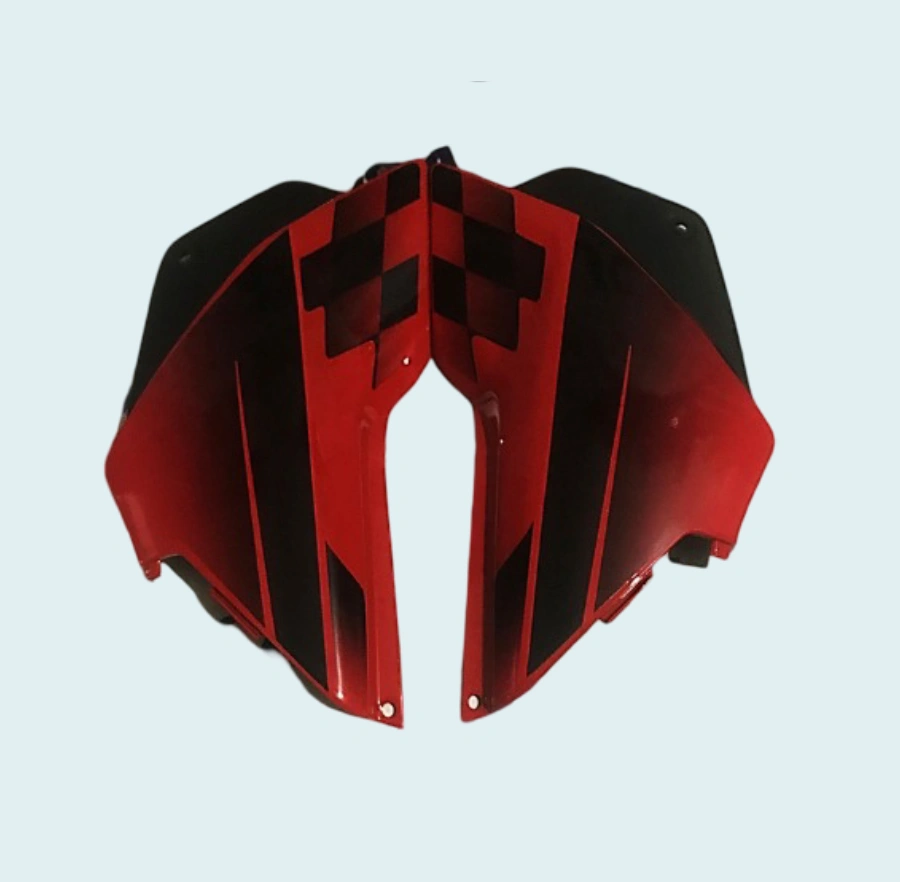 SIDE PANEL SP FIT FOR GLAMOUR NM SPORT RED FOR BLACK BIKE (1)