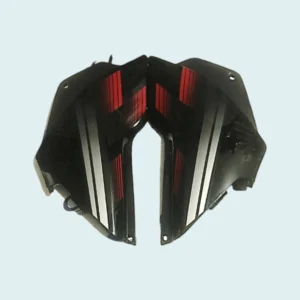 SIDE PANEL SP FIT FOR GLAMOUR T-3 BLACK FOR S.RED BIKE (RED)