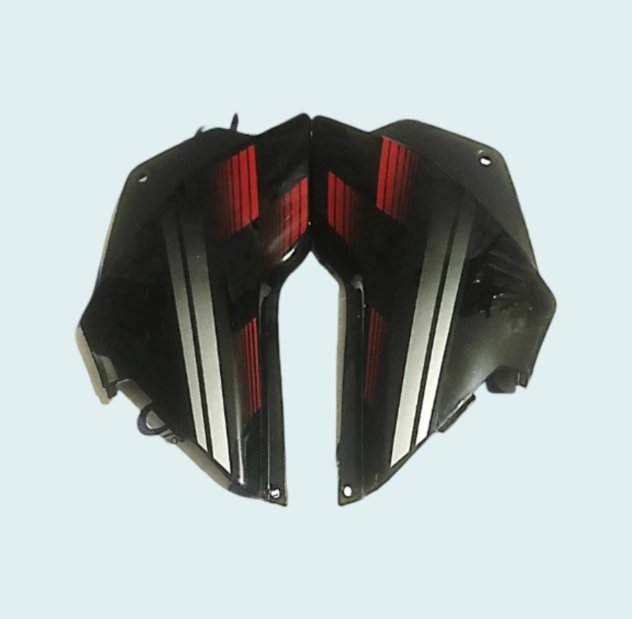 SIDE PANEL SP FIT FOR GLAMOUR T-3 BLACK FOR S.RED BIKE (RED)