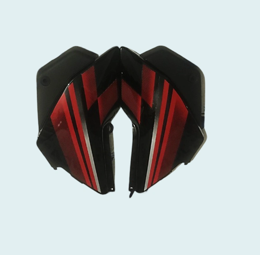 SIDE PANEL SP FIT FOR GLAMOUR T-4 BLACK FOR S.RED BIKE (RED)