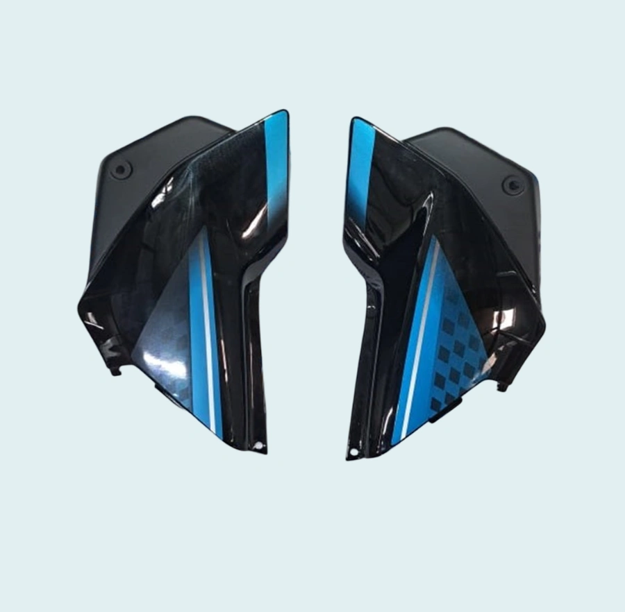 SIDE PANEL SP FIT FOR GLAMOUR T-7 BLACK BLUE FOR TECH BLUE BIKE