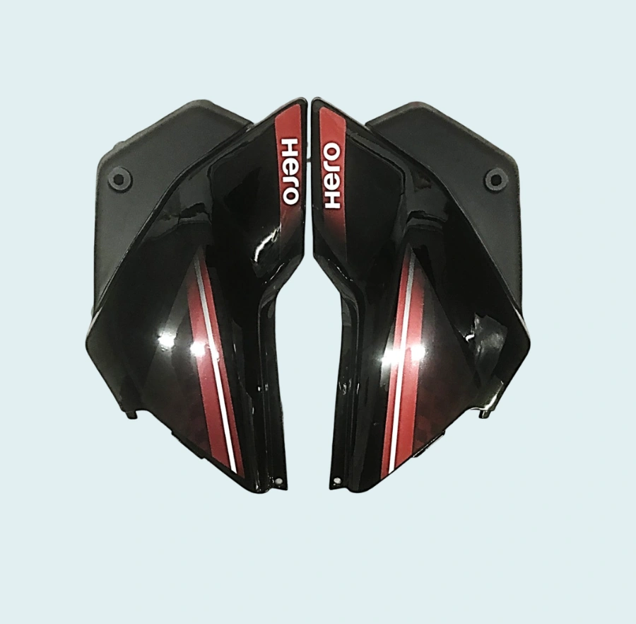SIDE PANELSP FIT FOR GLAMOUR T-7 BLACK R FOR CB RED BIKE