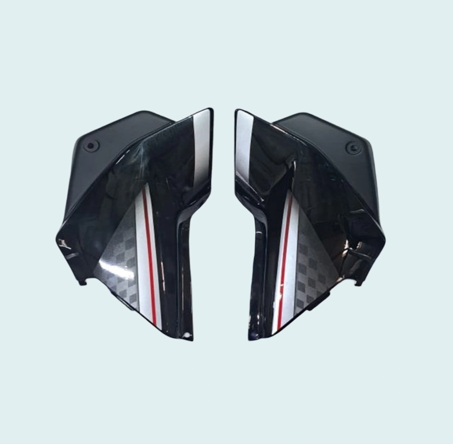 SIDE PANELSP FIT FOR GLAMOUR T-7 T.GREY FOR BLACK BIKE (GREY)