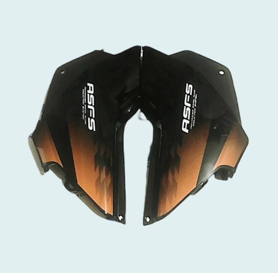 side panel SP FIT FOR GLAMOUR T-5 BLACK FOR BLACK BIKE (ORANGE)